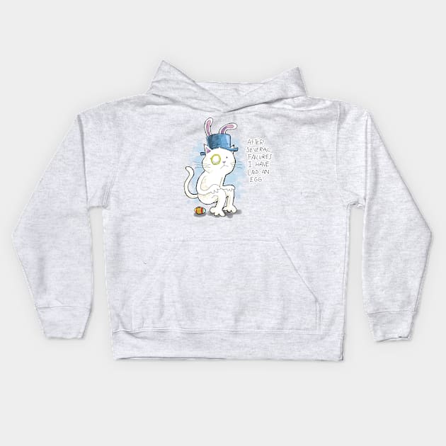 Dapper Cat - Squeeze one out Kids Hoodie by johnnybuzt